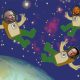 Jeff Bezos, Elon Musk and Richard Branson in space