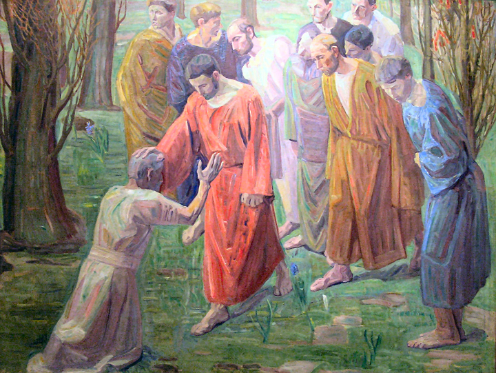 Stevns, Niels Larsen, 1864-1941. Healing of a Leper, from Art in the Christian Tradition, a project of the Vanderbilt Divinity Library, Nashville, TN